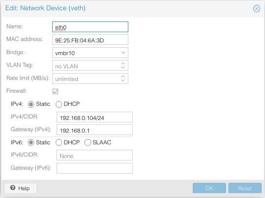 proxmox web interface port